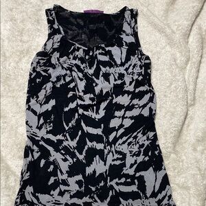 Smart Set Black and Gray Sleeveless Top